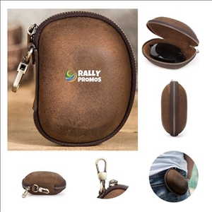Crazy Horse Leather Sunglass Folding Glasses Case